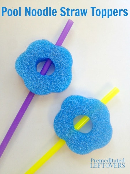 DIY Pool Noodle Straw Toppers