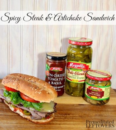 Spicy Steak and Artichoke Sandwich