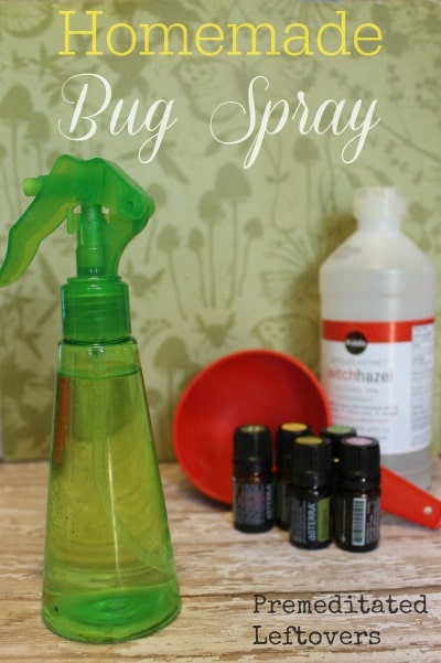 How to Make Natural Homemade Insect Repellent - Use this recipe to make homemade bug spray using a few essential oils and a bottle of witch hazel.