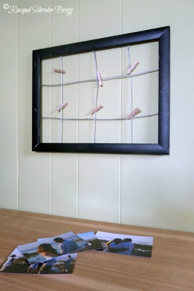 How to make a Clothespin Photo Frame - Premeditated Leftovers