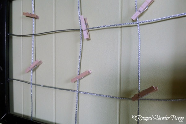 DIY Clothespin Photo Frame - Premeditated Leftovers