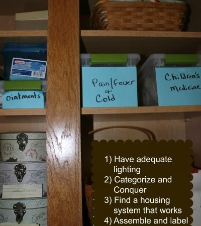 How to Organize Your Medicine Cabinet - Things to consider when setting up a medicine cabinet and tips for organizing a medicine cabinet.
