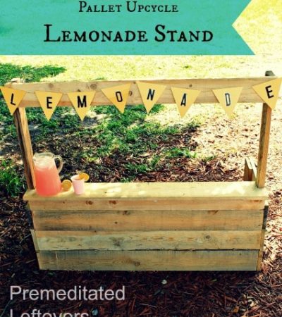 Upcycled Pallet Lemonade Stand - How to make a wooden pallet lemonade stand. this tutorial includes directions with pictures of the process.