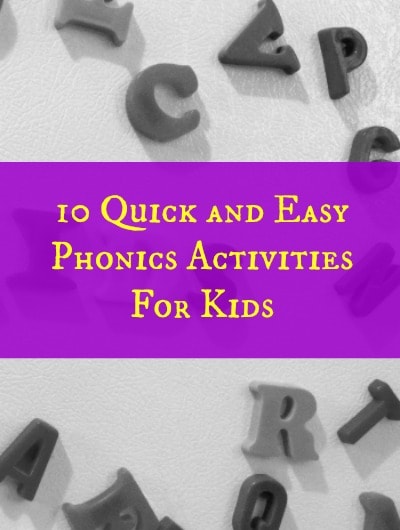 10 Quick And Easy Phonics Activities For Kids