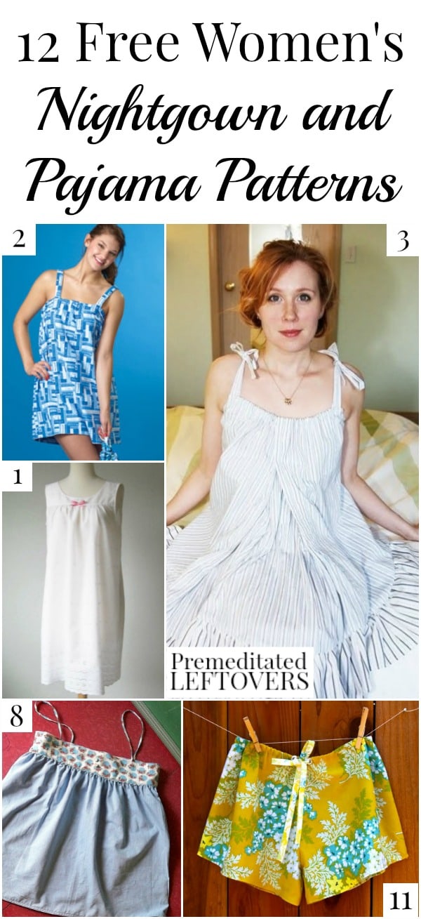 10 Free Women's Nightgown Patterns Premeditated Leftovers