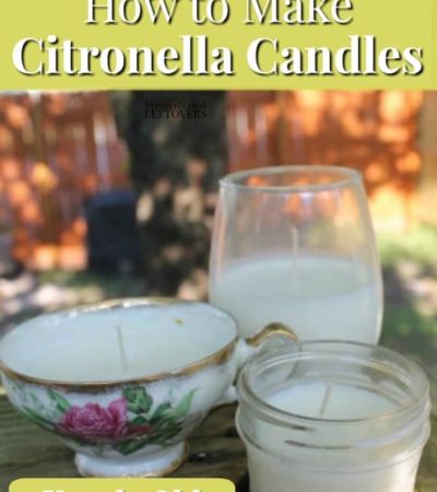 How to make citronella candles - recipe, tutorial and tips