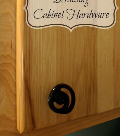 Installing Cabinet Hardware