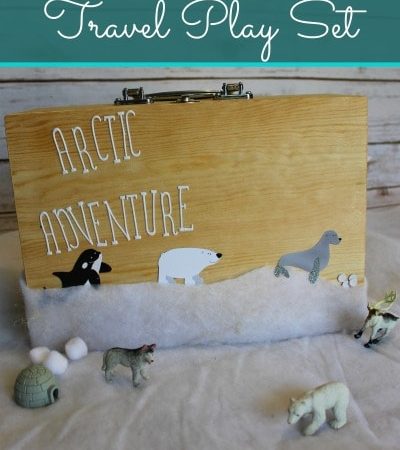 Arctic Adventure Travel Play Set- This Arctic-themed play set is an fun and inexpensive idea for a homemade gift. Each accessory fits conveniently inside!