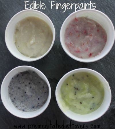 Homemade Edible Finger Paint Recipe and Tutorial