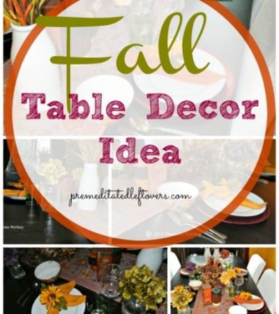 Fall Table Decor Idea
