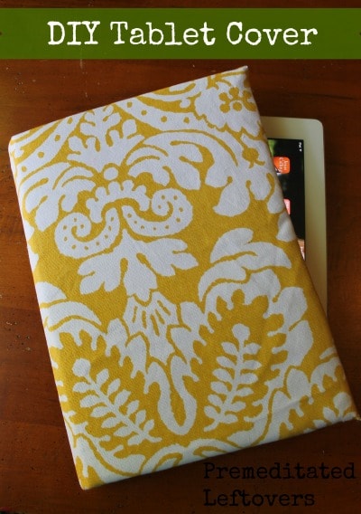 DIY Kindle or Tablet Cover Tutorial - Create a unique cover for your Kindle or tablet in less than 30 minutes using an old book, fabric, batting, and glue.