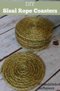 DIY Sisal Rope Coasters