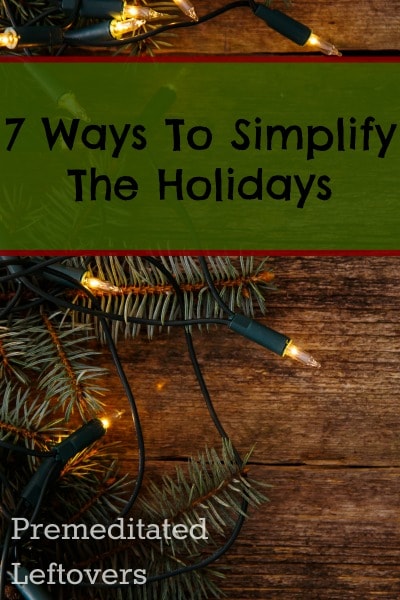 Ways to Simplify the Holidays