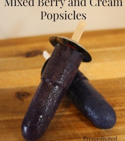 Dairy-free Mixed Berry and Cream Popsicle recipe