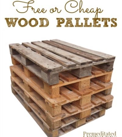 Where to find free or cheap wood pallets for your DIY projects