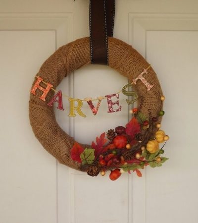 DIY Fall Harvest Wreath