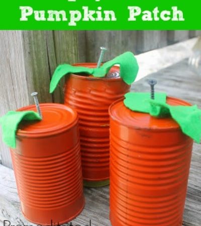 DIY Tin Can Pumpkins