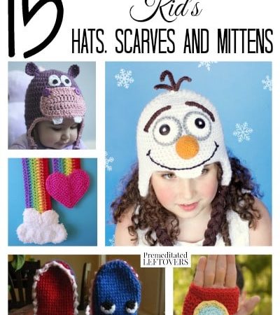 15 Free Crochet Patterns For Kids Hats Scarves and Mittens