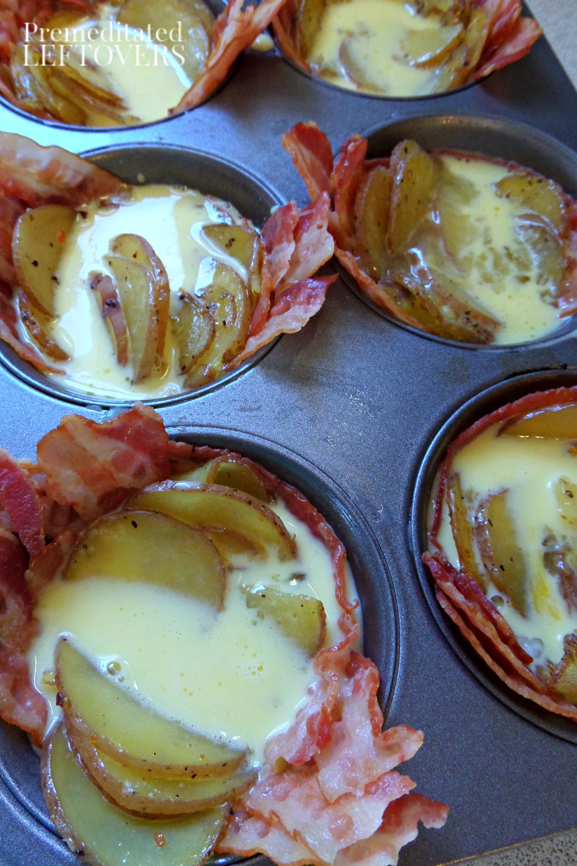 Breakfast Cups Recipe with Bacon