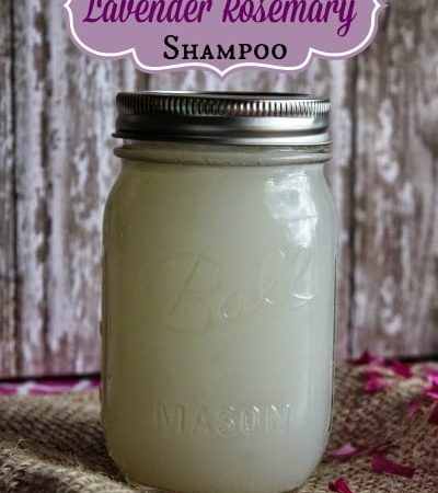 homemade lavender rosemary shampoo