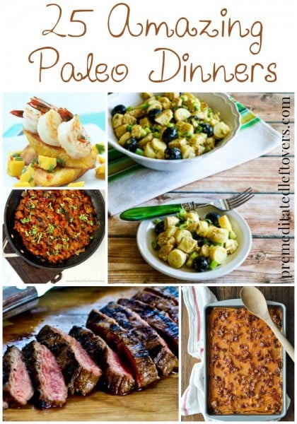 25 Amazing Paleo Dinner Recipes - Use vegetables, beans and lean meats in new ways to create delicious paleo dinner recipes your family will love.