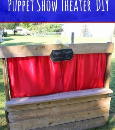 DIY wood pallet puppet theater tutorial