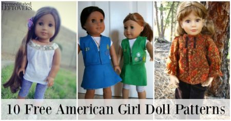 10 American Girl Doll Clothes Free Sewing Patterns