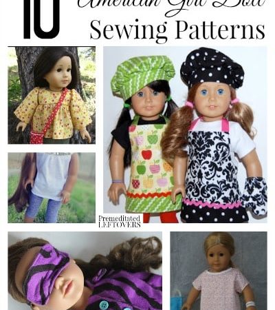 10 Free American Girl Doll Sewing Patterns