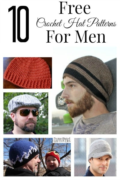 Men can be hard to find gifts for, so why not make a gift instead. To get you started, here are 10 free crochet hat patterns for men!