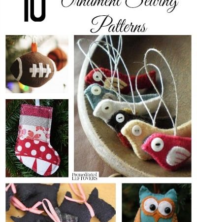 10 Free Ornament Sewing Patterns