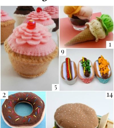 Felt food is perfect for little foodies! They are easy to make and you can even wash them. Here are 15 free felt food sewing patterns to inspire you.