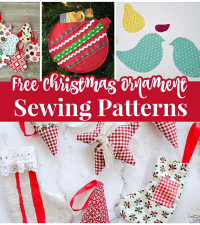 10+ FREE ornament sewing patterns for this Christmas