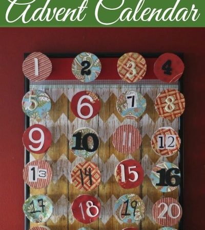 Put your leftover K cups to good use to create this pretty, upcycled K Cup advent calender to help countdown the days until Christmas.