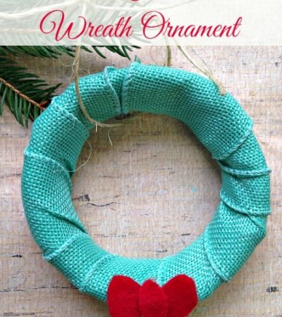 DIY Canning Jar Lid Wreath Ornament