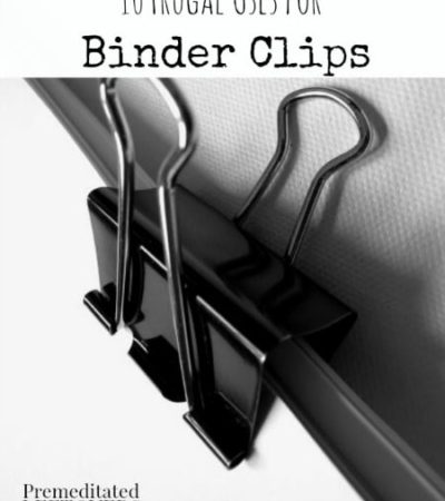 10 Frugal Uses for Binder Clips- Binder clips are inexpensive and easy to find in stores. Give these 10 uses a try to make your life more efficient.