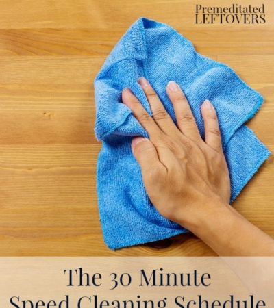 30 Minute Speed Cleaning Schedule