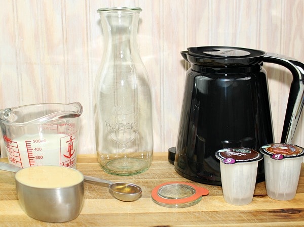 Easy Homemade Hazelnut Coffee Creamer Recipe - Just 3 ingredients.