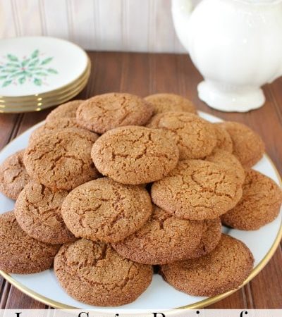 Low-sugar molasses cookies recipe