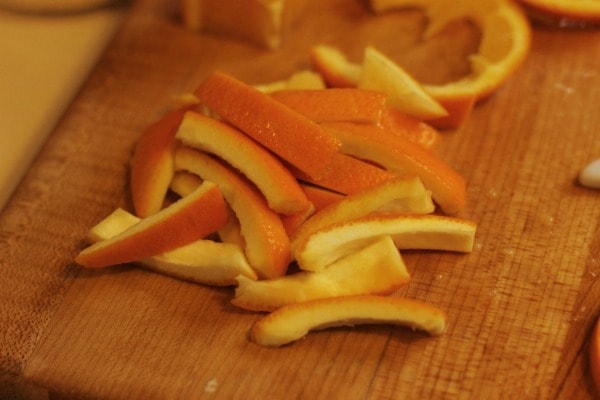 candied orange peel slices