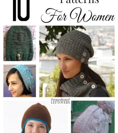 10 free knit hat patterns for women