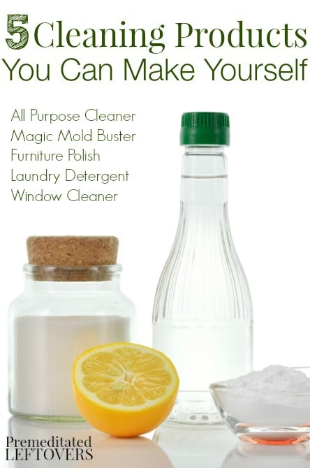 5 Easy (and frugal) recipes for cleaning products you can make yourself