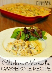 Chicken Marsala Casserole Recipe