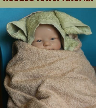 DIY Master Yoda Hooded Towel Tutorial