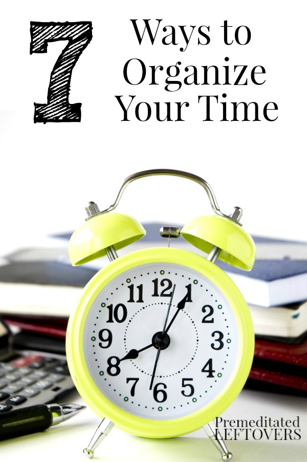 Are you looking for ways to manage your time more effectively? Try these time management tips! These simple time management strategies help organize your time allowing you to get more done while minimizing distractions.