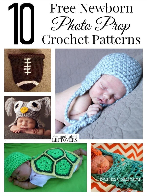 Are you expecting soon? Getting excited to take your little one's newborn pictures? Here are 10 free newborn photo prop crochet patterns to choose from!
