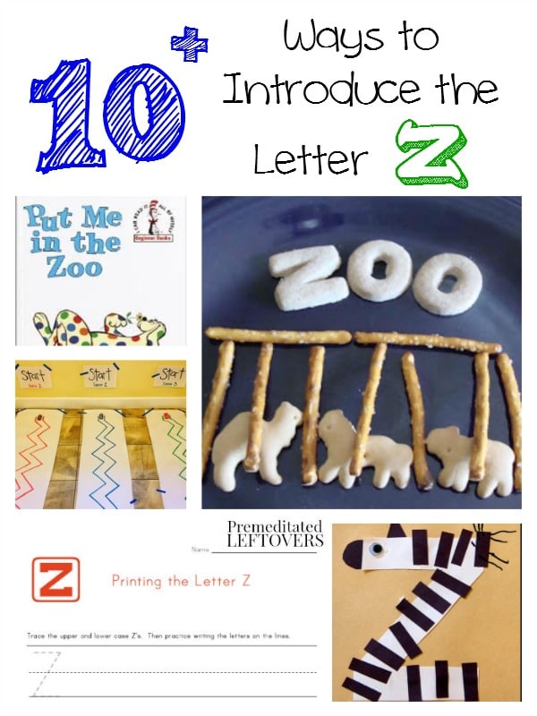 10 ways to introduce the letter z