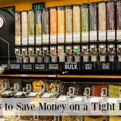 Bulk food sections are a great way to save money on a tight budget