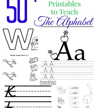 50 free printables to Teach the Alphabet