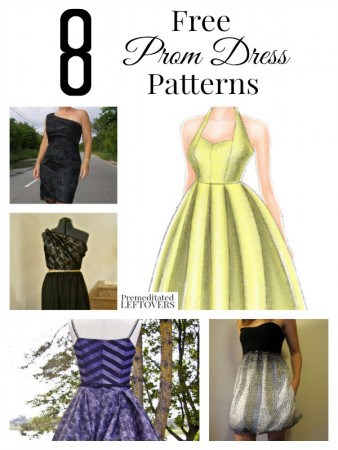8 free prom dress patterns