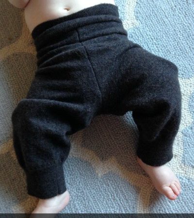 How to Make Wool Baby Pants from an Old Sweater.